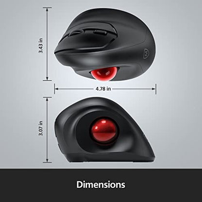 Mouse Micropack: MicroPack Trackball Wireless Mouse – Back View