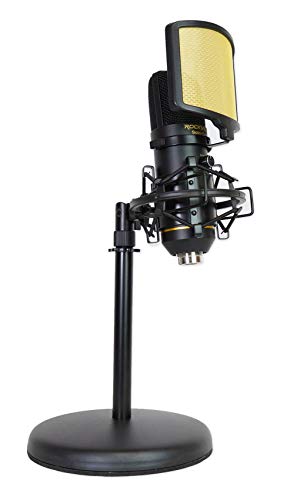 Rockville Solo-Cast: 24-bit 192kHz USB Microphone Condenser – Side View