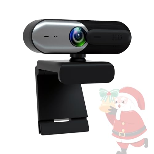 1080p Webcam: Premium High-End PC Webcam with Privacy Slide – Front View