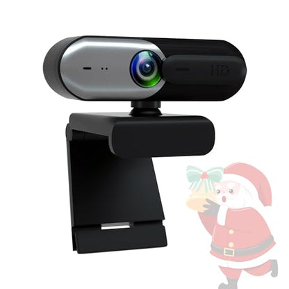 1080p Webcam: Premium High-End PC Webcam with Privacy Slide – Front View