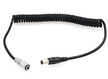 5mm Cable: ZBLZGP DC 2.5mm to Weipu SF610 2 Pin Female – Side View