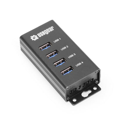 Port Charging: 4-Port USB 3.2 Gen 1 Mountable Charging Hub – Front View