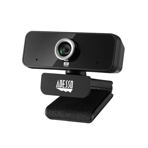Adesso 4K HDR Ultra HD USB Webcam CyberTrack 6S Camera – Front View