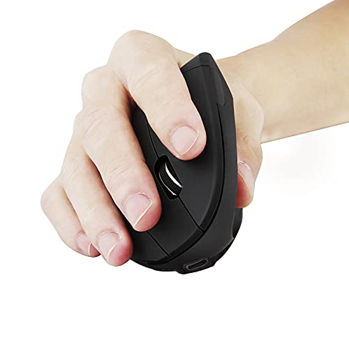 Fly Way Ergonomic Vertical Wireless Mouse – Back View