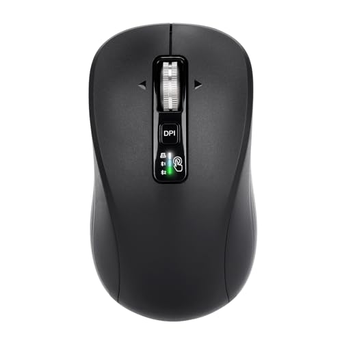 Mouse Bluetooth: Advanced Wireless Mouse with 2 Bluetooth – Front View