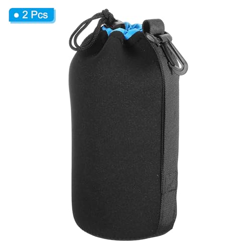 PATIKIL Camera Lens Bag: 2 Pcs 3.7" ID x 9.8" H Drawstring – Close-up Detail