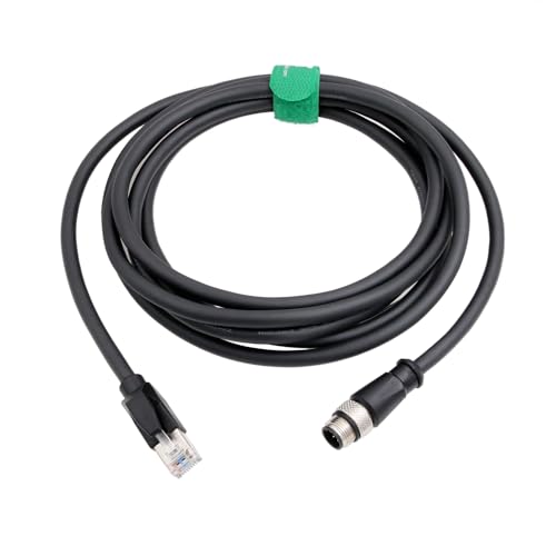 HangTon Ethernet M12 8 Pin A-Code RJ45 Cable – Front View