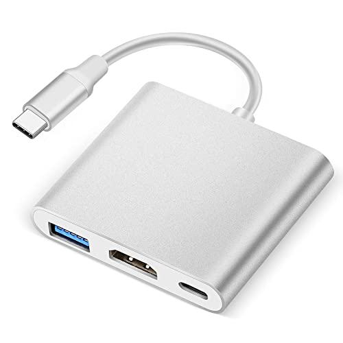 HDTV Adapter: Tsemy USB-C to HDTV 3-in-1 Hub – Front View