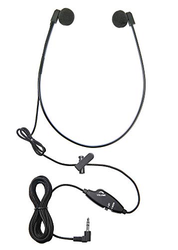 ECS 3.5 mm Stereo and Mono Audio Transcription Headset with – Close-up Detail