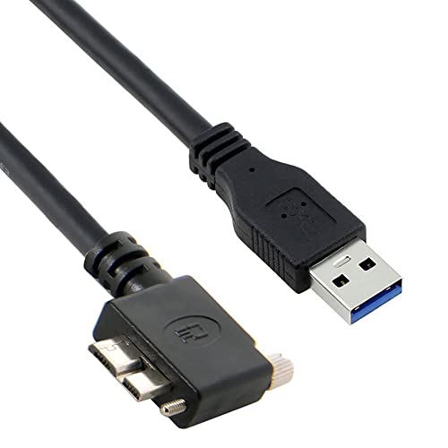Cable USB3.0: CY Micro USB3.0 Single Screw Locking to – Front View