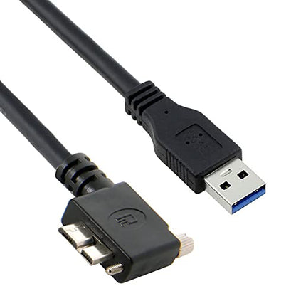 Cable USB3.0: CY Micro USB3.0 Single Screw Locking to – Front View