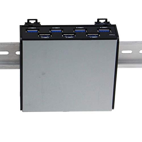 Mounting Sedna: SEDNA USB 3.1 Gen 1 7 Port DIN-Rail – Side View