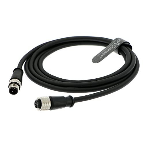 AConnect M12: High-Speed Industrial Cable – Side View