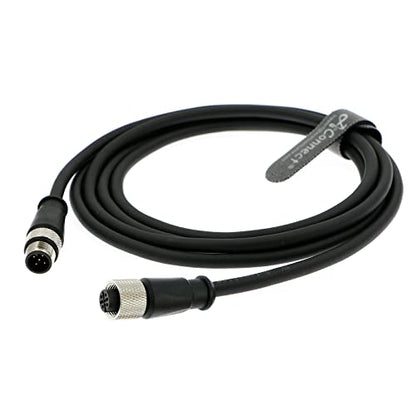 AConnect M12: High-Speed Industrial Cable – Side View