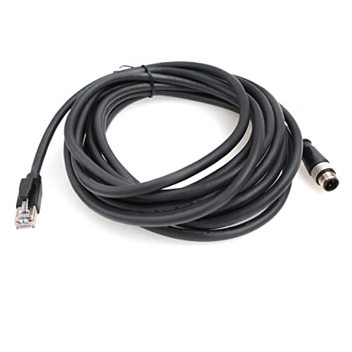 ZBLZGP M12 4 Pin D-Code RJ45 Cable – Front View