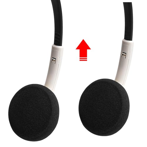 Geekria Headset: Geekria USB Headset with Mic Mute Button – Close-up Detail