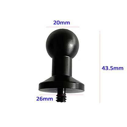 20mm Screw: FEICHAO Ball Head Mount Adapter – Side View