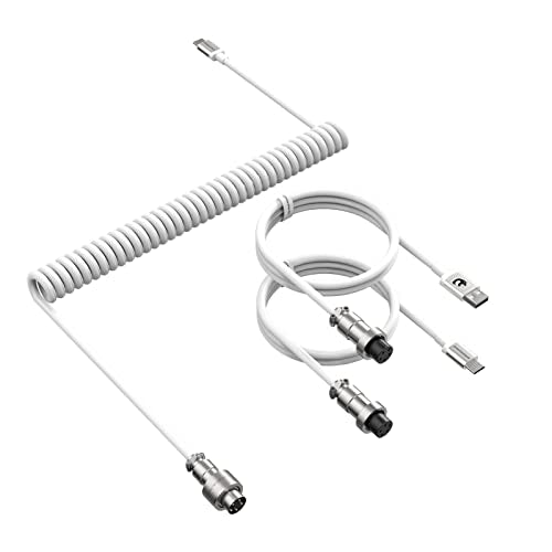 Cable Ziyou: ZIYOU LANG 2 in 1 Custom Coiled USB C to A and – Front View