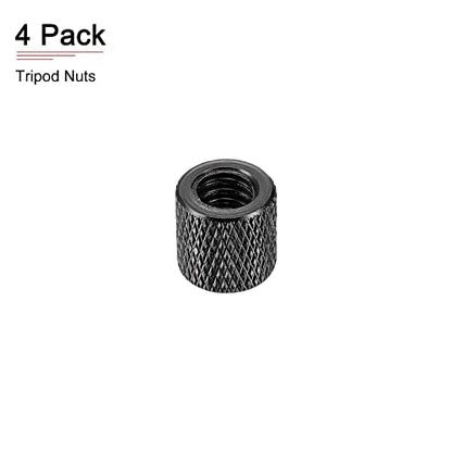 DTGN 1/4"-20x0.39(DxH) Tripod Nuts – Back View