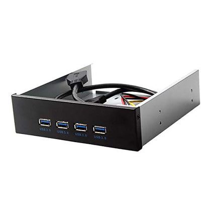 USB 3.0 Hub: JSER 4-Port Hub Front Panel to Motherboard – Size Reference
