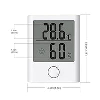 BALDR 2 Pack-Digital Indoor Thermometer Hygrometer-Temperature and Humidity Meter-Protable Home, Tent, Greenhouse, and More…