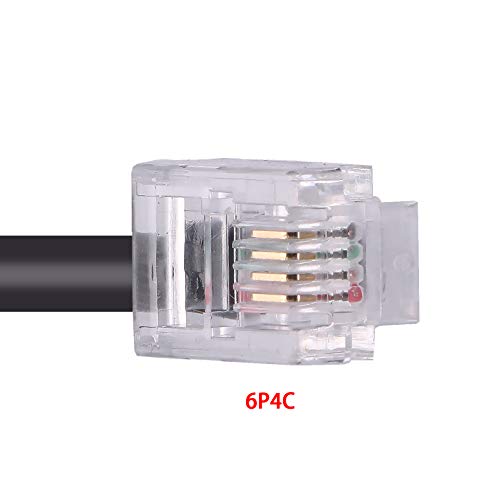 RS232 6ft Console Port Cable: Premium 6ft DB9 to RJ11 6P4C – Close-up Detail