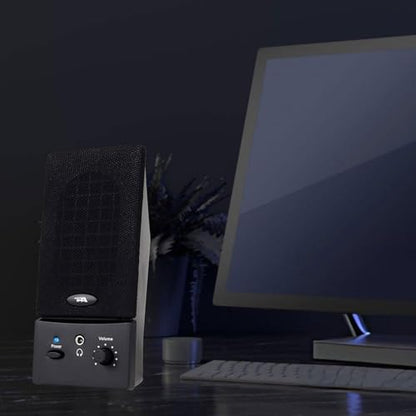 Desktop Cyber Speaker: Cyber Acoustics CA-2016 2.0 USB – Side View