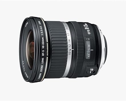 Canon EF-S 10-22MM F3.5-4.5 USM Wide Angle Zoom Lens for Canon DSLR Camera