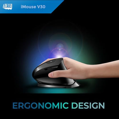 Adesso iMouse V30: Wireless Adjustable Vertical Ergonomic – Close-up Detail