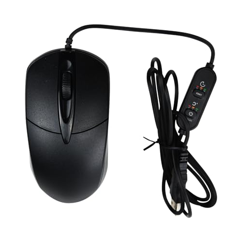 Heated Mouse: Flylin USB Heated Computer Mouse 1600DPI – Front View