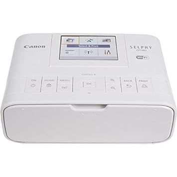 Canon Canon SELPHY CP1300 Compact Photo Printer (White) with WiFi and Accessory Bundle w/Canon Color Ink and Paper Set