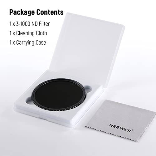 NEEWER 62mm Variable ND Filter ND3-ND1000 – Additional Angle