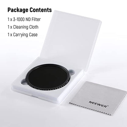 NEEWER 62mm Variable ND Filter ND3-ND1000 – Additional Angle