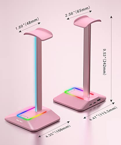 Stand Charging: New Bee RGB Headphone Stand with 1 USB-C – Packaging