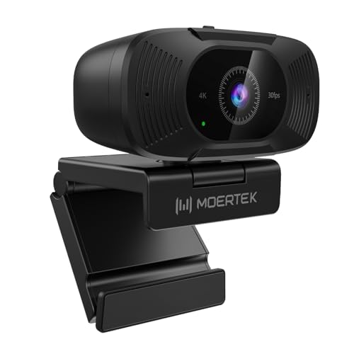 Webcam Camera: 4K UHD External Computer Camera with – Front View