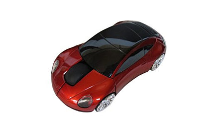 MOJO Porsche Car Optical Wireless Silent Mouse Red – Front View