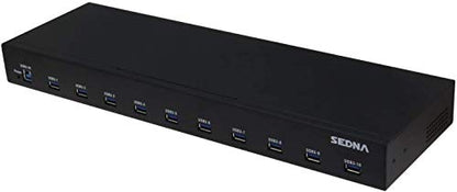Port Gen: 10 Port USB 3.1 Gen I Hub 5Gbps – Close-up Detail