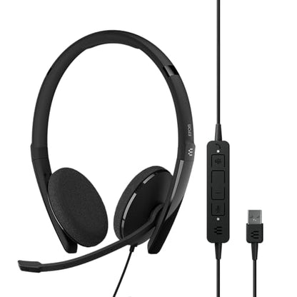 EPOS Adapt 160T USB II: Premium Double-Sided Headset – Front View