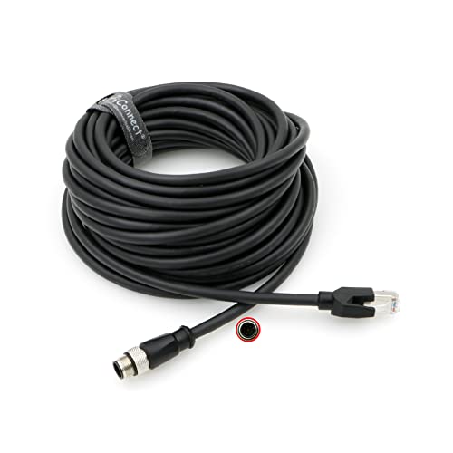 M12 Code: AConnect M12-A-Code-RJ45 Ethernet Cable for – Front View