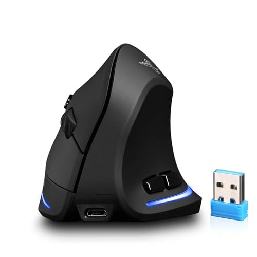 Vertical Mouse: Zeerkeer Vertical Gaming Mouse Adjustable – Front View
