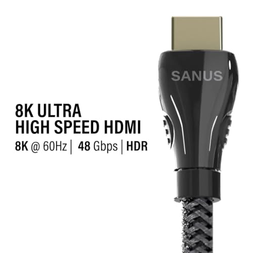 Sanus Ultra High Speed 8K HDMI 2.1 Cable – Close-up Detail