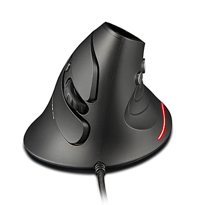 Mouse Zelotes: Zelotes Wired Vertical Mouse 3200DPI 6 – Front View