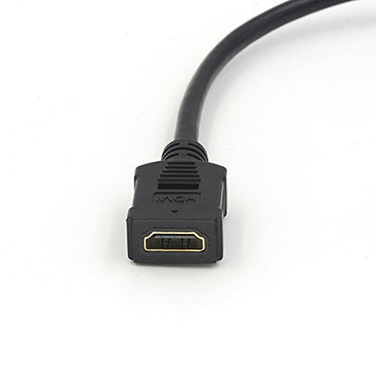 Keystone Jack: VCE 5-Pack HDMI Female to Female Pigtail – Side View