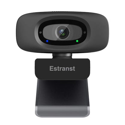 Estranst Autofocus 2K Webcam: External Computer Camera with – Front View