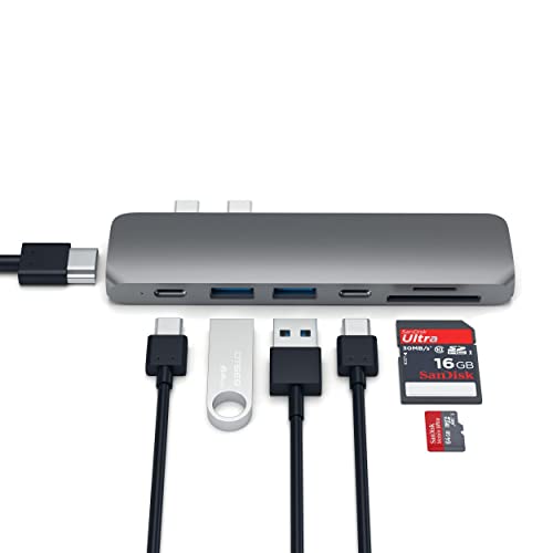 USBC Data: Satechi 7-in-1 USB C Hub Adapter – Side View
