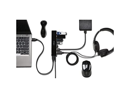 Kensington K39123AM UH7000C USB 3.0 7-Port Hub with Charging – Side View