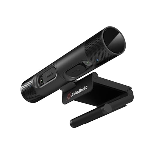 AVerMedia PW313D DualCam: 2-in-1 Webcam with Dual Autofocus – Side View