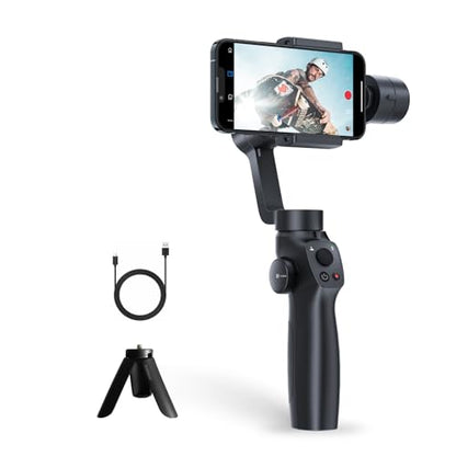 Gimbal Stabilizer: FUNSNAP 3-Axis Phone Stabilizer with – Front View