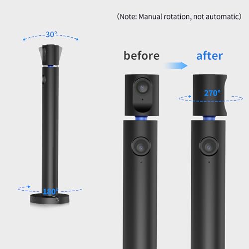 Camera CZUR: CZUR Halo Streaming Dual Webcam Professional – Side View
