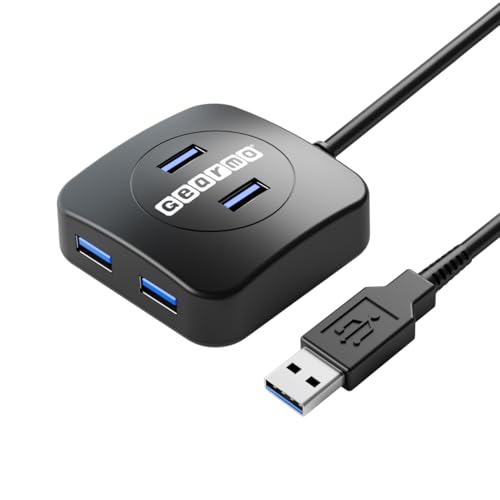 Ready Gearmo: Gearmo Compact 4 Port USB-A Hub Travel Ready – Front View